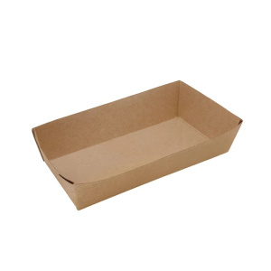 Лоток А1 ECO TRAY 800 220*115*42мм, крафт/крафт 50/400 шт в кор