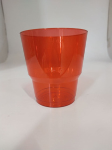 Стакан 200мл Кристалл   Красный PlasticSolution /50/1000шт*кор