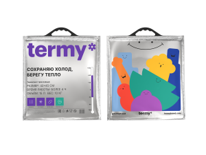 Термопакет 42 х 45 см "Премиум"  /15л/10кг   Мет/Мет (100шт*кор_10шт*пачка) ТПС 04 /Termy