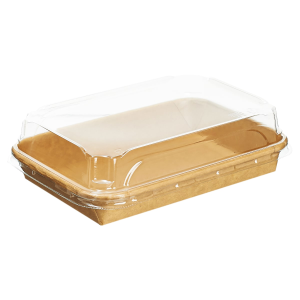Контейнер бумажный + крышка Sushi Box 700мл/185х130х24/ 1/50/400
