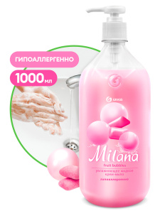 1000 мл. GraSS Мыло жидкое Fruit bubbles с дозатором /6шт*кор/ 125312
