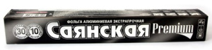 Фольга алюм. Саянская (30мкм) 29см х 10м "ПРЕМИУМ" в кор /24шт*кор/ 10Ф-290х24