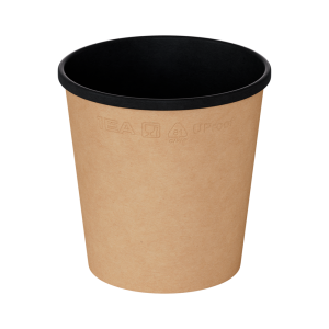 1ЕА Супник бум OneBowl 520мл/bBL Крафт/Чёрный /d75/102  Н104мм/ (25/550 шт*кор) / кр 7578