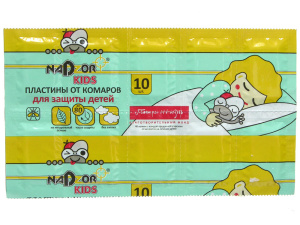 Пластины от комаров без запаха для детей/200шт*кор/DET005G/Nadzor