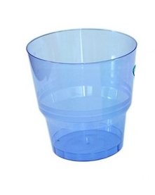 Стакан 200мл Кристалл   Синий PlasticSolution /50/1000шт*кор
