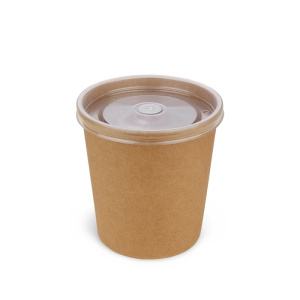 1ЕА Супник бум OneBowl 380мл Крафт /d77/102 Н72 мм/ (25шт*уп/550 шт*кор) / кр 7578