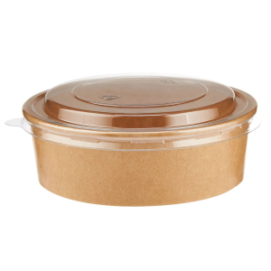 Салатник бумажный Kraft Round 500мл/150х130х50/ (50шт/300 шт*кор) / кр 42039