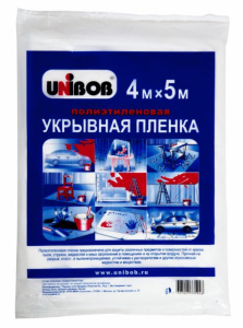 Пленка укрывная 4 х 5м /12мкм /50шт/кор UNIBOB / К33812