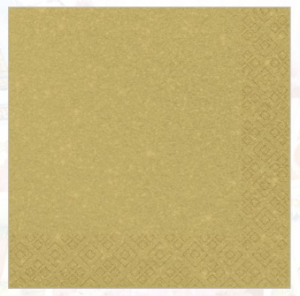 РАСПРОДАЖА Салфетка 3-сл. 33*33  20л Bouquet Home Collection Classic GOLD Золото/12уп*кор/37005