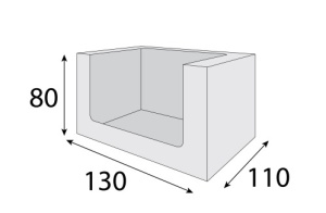 Коробка OSQ SHOW BOX S box 130/110/80 (350 шт./кор.)