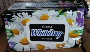 Влажные салфетки 120шт."WhiteDay" Ромашка/ КЛАПАН/ 24шт*кор/