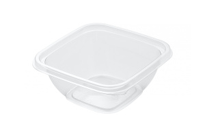 Кубик "С-12/12-375мл" Контейнер (прозрачный) ПЭТ /50шт/1000шт/  УЮ / крышка 23537