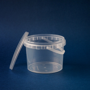Ведро  0,550л. D=105 mm /БЦ/КОНТР.ЗАМОК /БЕЗ КРЫШКИ/с ручкой/250шт*кор/ЮП/крышка 4193