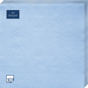 Салфетка 3-сл. 33*33 16л Bouquet Барокко голубой /12уп*кор/57223