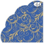 Салфетка 3-сл. 33*33  12л Art Bouquet Rondo Очарование на синем/15пач*кор/37614