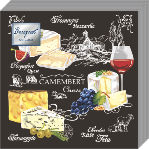 Салфетка 3-сл. 24*24  25л Bouquet de Luxe  Застолье /15пач*кор/37259