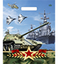 Пакет с выруб. руч. 31х40 (60) (Тико) глянец Оборона /500/ 50