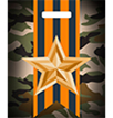 Пакет с выруб. руч. 31х40 (60) (Тико) глянец Отвага /500/ 50