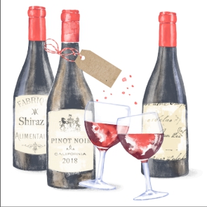 Салфетка 3-сл. 33*33  20л Art Bouquet Вино /12пач*кор/37339
