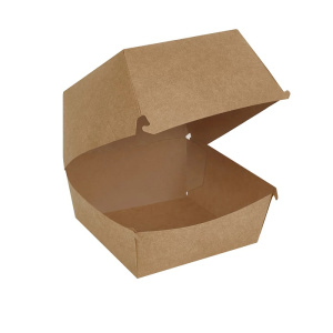 Коробка для гамбургера А1 ECO BURGER XL 113*113*112мм"Крафт/крафт"  50/150 шт
