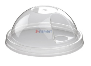 Крышка купольная С ОТВЕРСТИЕМ прозрач "ПП" D-80 mm "Перинт" /1440шт