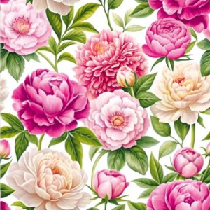 Салфетка 3-сл. 33*33  20л Bouquet Home Collection Classic  Любимые пионы/12пач*кор/25535/НОВИНКА