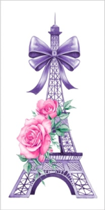 Салфетка 2-сл. 33*33  20л Bouquet Original de Luxe  1/8 сложение Эйфелева башня /12пач*кор/25583 НОВ