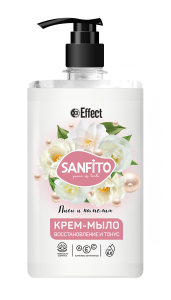 1000 мл. Effect  Крем-мыло жидкое Sanfito Пион и камелия  /8шт*кор/26436 АНАЛОГ МИЛАНА ГРАСС