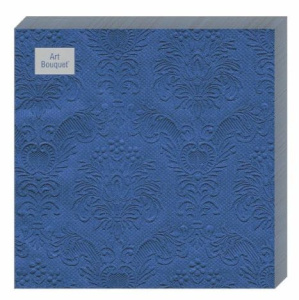 Салфетка 3-сл. 33*33  16л Bouquet   Барокко  темно-синий/12уп*кор/37549