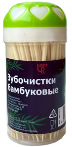 Зубочистки в пластик. банках /160шт/(4шт*60 уп//240 б.*кор) Альянс 440-203