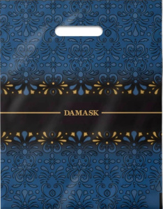 Пакет с выруб. руч. 30х37 (90) (Интерпак) Дамаск /500/50