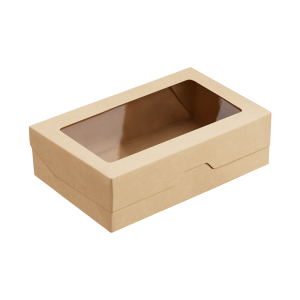 1ЕА Коробка OneBox 1900/b, Крафт 230х140х60 с прозр окном 25/150 шт/кор