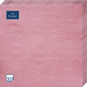 Салфетка 3-сл. 33*33  16л Bouquet   Барокко  античный розовый/12уп*кор/57179
