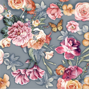Салфетка 3-сл. 33*33  20л Bouquet Home Collection Classic  Красивые цветы /12пач*кор/25333