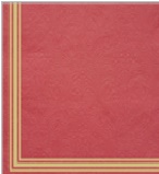 Салфетка 3-сл. 33*33  16л Bouquet   Барокко  рамка на красном/12уп*кор/57503