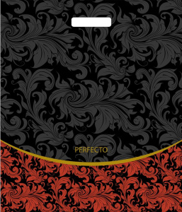 Пакет с выруб. руч. 48х42 (90) (Тико) Перфекто Руж /300/25
