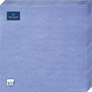 Салфетка 3-сл. 33*33 16л Bouquet Барокко джинсовый синий/12уп*кор/57221