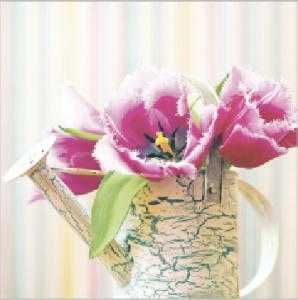 Салфетка 3-сл. 33*33  20л Art Bouquet Натюрморт с тюльпанами /12пач*кор/37455