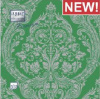 Салфетка 3-сл. 40*40  20л Home Collection Premium  Royal серебро на зеленом/12пач*кор/37255