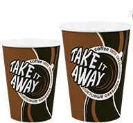 Стакан бумаж. 250мл Coffee take away (50/1000шт/кор) ЛигаПак d=79мм