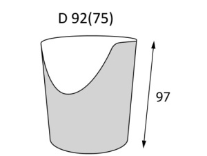 Коробка для фри OSQ SNACK BOWL М 92х75 H=97мм /30шт*уп600шт/кор