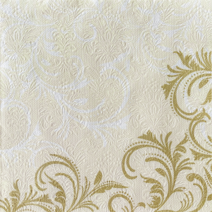 Салфетка 3-сл. 40*40  16л Bouquet Premium Барокко  Грация/12пач*кор/25471