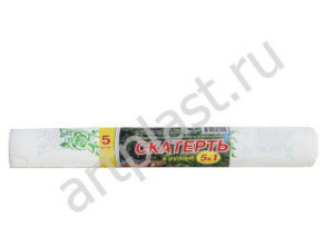 Скатерть/рулон  110*9м  Арт Розочки зеленые /25/  СКТ23111