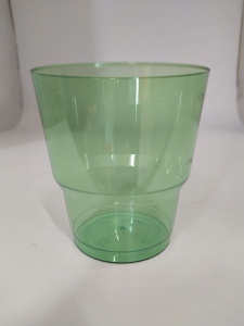 Стакан 200мл Кристалл   Зеленый PlasticSolution /50/1000шт*кор