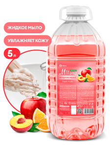 5 л. GraSS Мыло жидкое "Milana эконом" Fresh Fruits ПЭТ 5кг./125806/